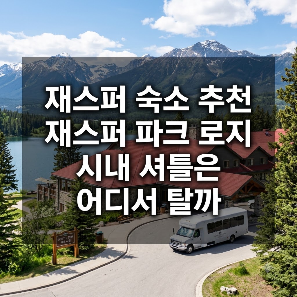 재스퍼 숙소 추천 재스퍼 파크 로지 시내 셔틀은 어디서 탈까