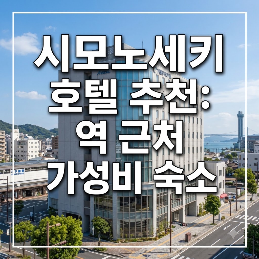 시모노세키 호텔 추천 역 근처에서 가성비 좋게 머물기 좋은 곳