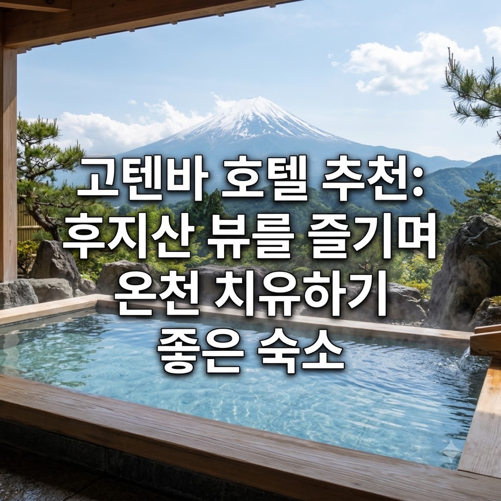 고텐바 호텔 추천 후지산 뷰 즐기며 온천 힐링하기 좋은 숙소