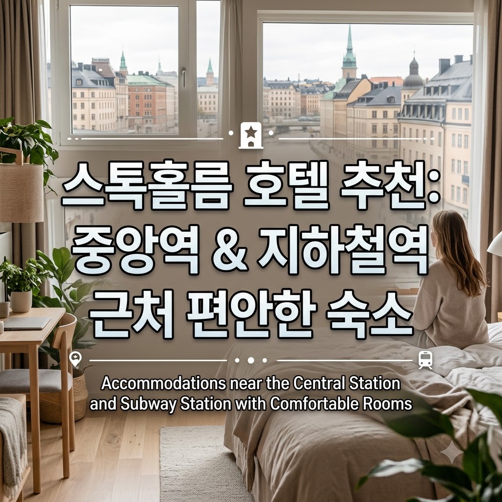 스톡홀름 호텔 추천 중앙역과 지하철역 근처에서 쾌적한 객실을 이용하는 숙소