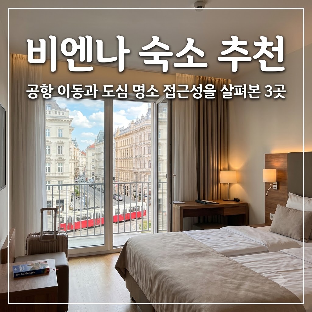 비엔나 숙소 추천 공항 이동과 도심 명소 접근성을 살펴본 3곳