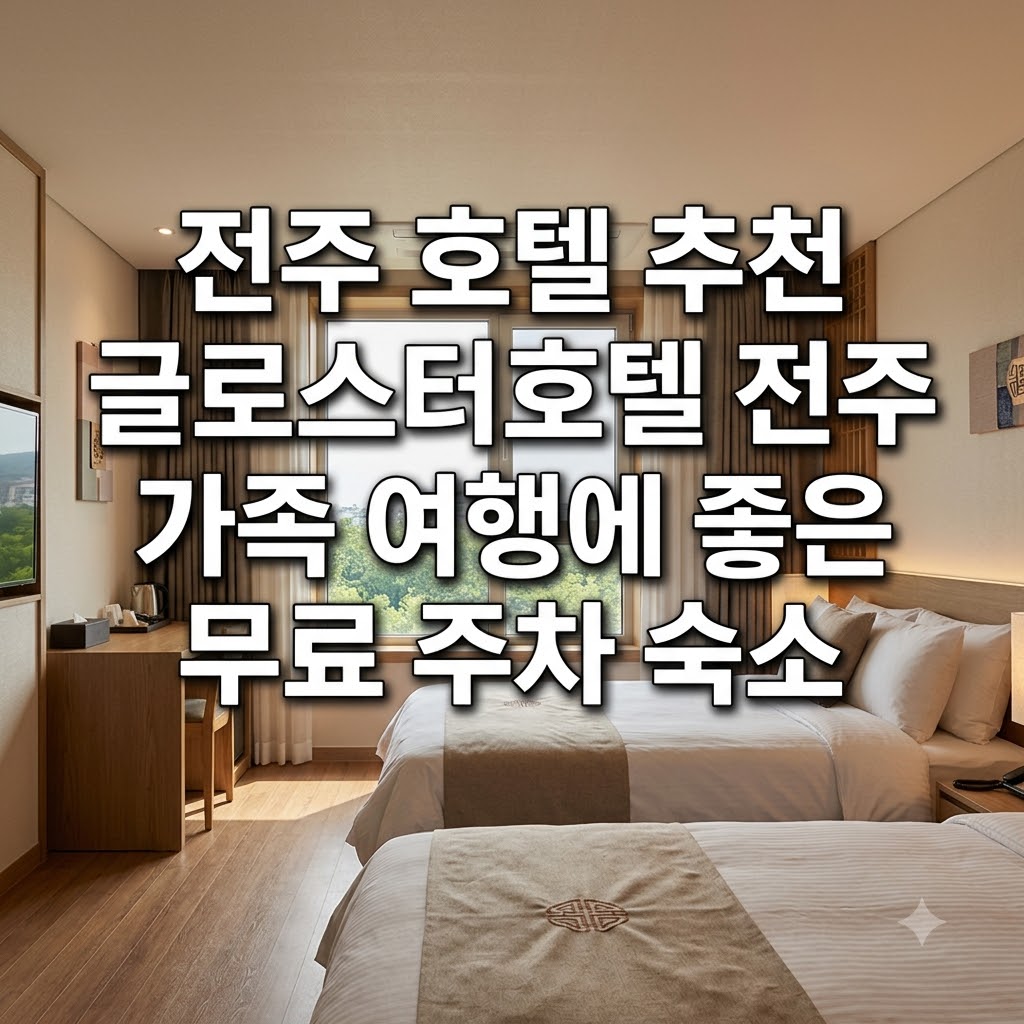 전주 호텔 추천 글로스터호텔 전주 가족 여행에 좋은 무료 주차 숙소