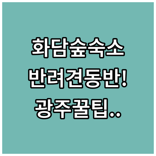 경기도 광주 숙소 추천 반려견 동반 펜션과 화담숲 리조트