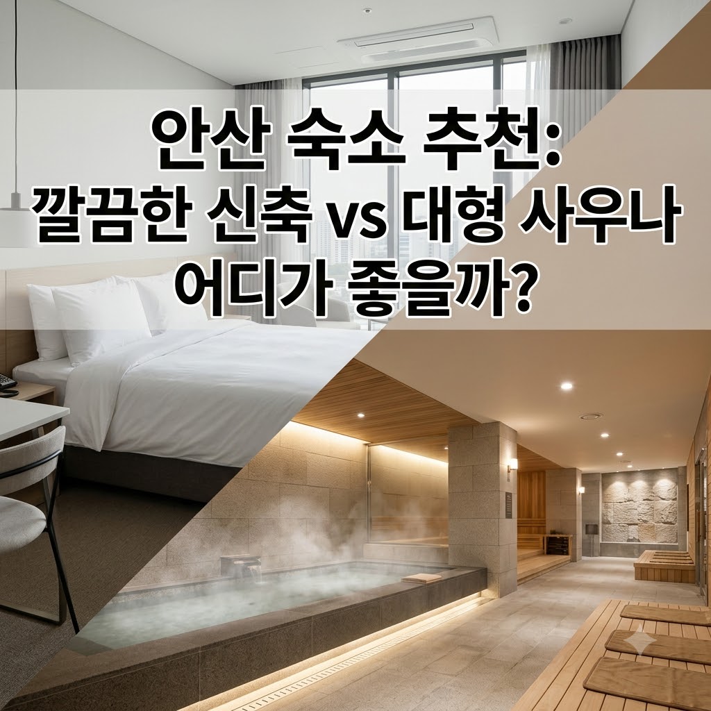 안산 숙소 추천 깨끗한 신축과 대형 사우나 중 어디가 좋을까?