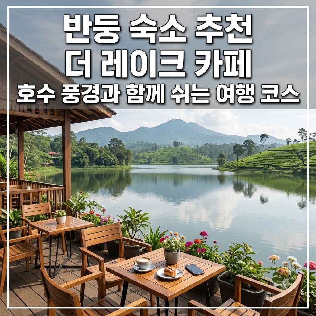반둥 숙소 추천 더 레이크 카페 호수 풍경과 함께 쉬는 여행 코스